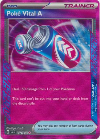 Scarlet & Violet: Shrouded Fable : 062/064 - Poke-Vital A - Ace Rare