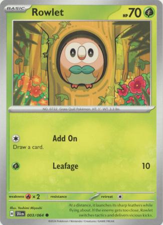 Scarlet & Violet: Shrouded Fable : 003/064 - Rowlet - Common