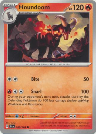 Scarlet & Violet: Shrouded Fable : 008/064 - Houndoom - Common
