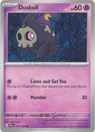 Scarlet & Violet: Shrouded Fable : 018/064 - Duskull - Common