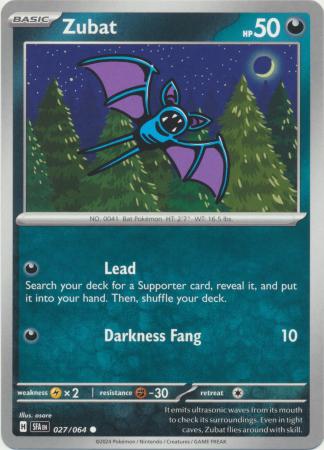 Scarlet & Violet: Shrouded Fable : 027/064 - Zubat - Common