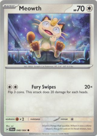 Scarlet & Violet: Shrouded Fable : 048/064 - Meowth - Common