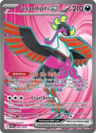 Scarlet & Violet: Shrouded Fable : 084/064 - Fezandipiti ex - Full Art Secret Rare