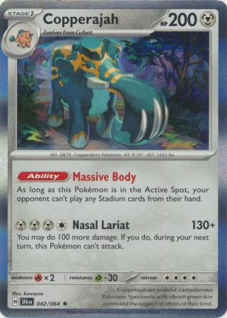 Scarlet & Violet: Shrouded Fable : 042/064 - Copperajah - Holo Rare