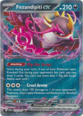 Scarlet & Violet: Shrouded Fable : 038/064 - Fezandipiti ex - Ultra Rare