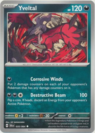 Scarlet & Violet: Shrouded Fable : 035/064 - Yveltal - Uncommon
