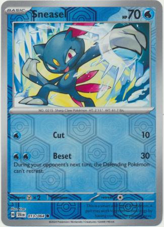 Scarlet & Violet: Shrouded Fable : 013/064 - Sneasel - Common Reverse Holo