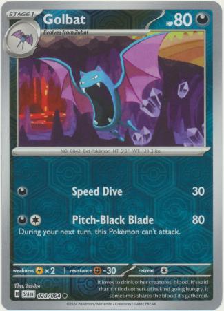Scarlet & Violet: Shrouded Fable : 028/064 - Golbat - Common Reverse Holo