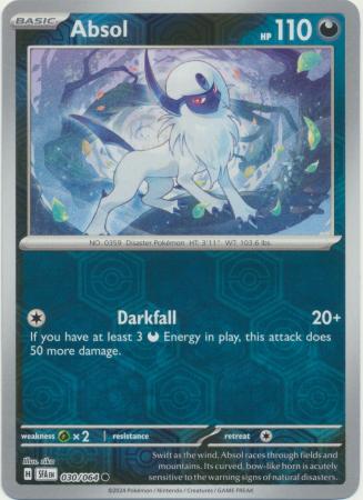 Scarlet & Violet: Shrouded Fable : 030/064 - Absol -  Common Reverse Holo