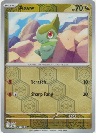Scarlet & Violet: Shrouded Fable : 044/064 - Axew -  Common Reverse Holo