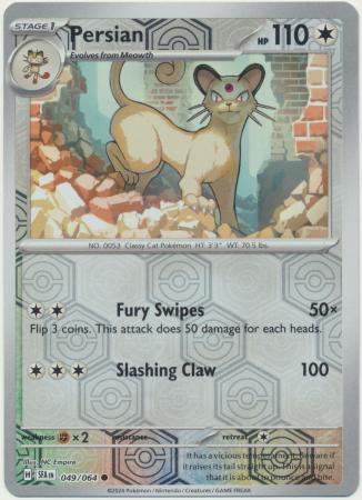 Scarlet & Violet: Shrouded Fable : 049/064 - Persian - Common Reverse Holo