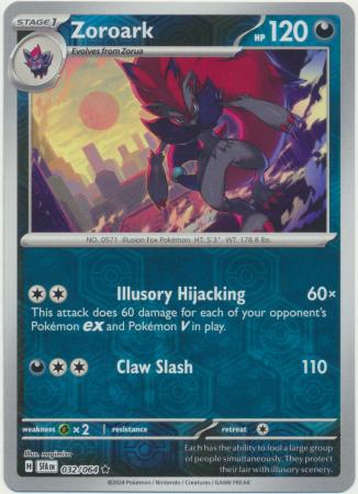 Scarlet & Violet: Shrouded Fable : 032/064 - Zoroark - Reverse Holo Rare
