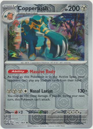 Scarlet & Violet: Shrouded Fable : 042/064 - Copperajah - Reverse Holo Rare