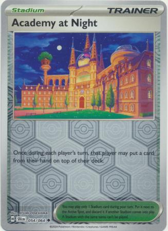 Scarlet & Violet: Shrouded Fable : 054/064 - Academy at Night - Uncommon Reverse Holo