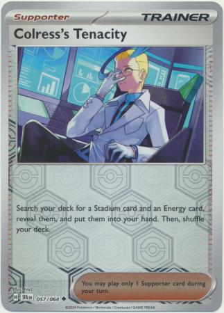 Scarlet & Violet: Shrouded Fable : 057/064 - Colress's Tenacity - Uncommon Reverse Holo