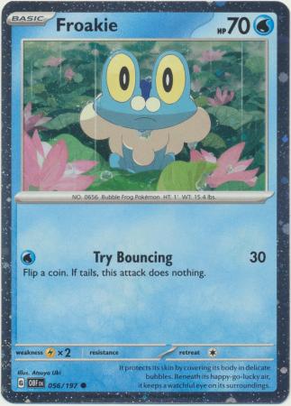 Scarlet & Violet: Shrouded Fable : 056/197 - Froakie - Galaxy Holo Promo