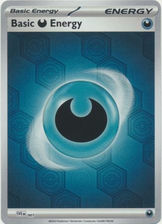 Scarlet & Violet: Shrouded Fable : SVE007 - Basic Darkness Energy - Reverse Holo