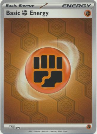 Scarlet & Violet: Shrouded Fable : SVE006 - Basic Fighting Energy - Reverse Holo