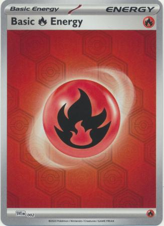 Scarlet & Violet: Shrouded Fable : SVE002 - Basic Fire Energy - Reverse Holo