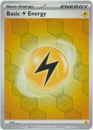 Scarlet & Violet: Shrouded Fable : SVE004 - Basic Lightning Energy - Reverse Holo