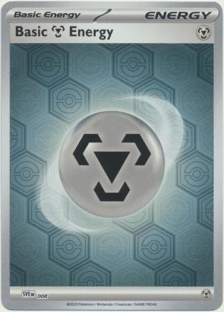 Scarlet & Violet: Shrouded Fable : SVE008 - Basic Metal Energy - Reverse Holo
