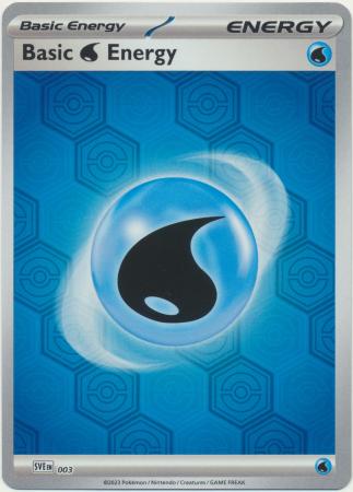 Scarlet & Violet: Shrouded Fable : SVE003 - Basic Water Energy - Reverse Holo
