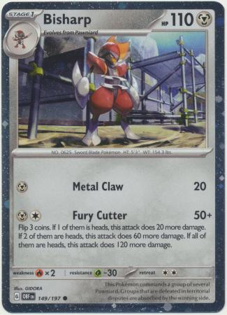 Scarlet & Violet: Shrouded Fable : 149/197 - Bisharp - Galaxy Holo Promo