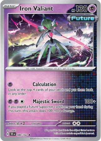 Scarlet & Violet: Temporal Forces: 080/162 - Iron Valiant - Non-Holo Rare