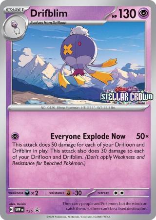 Scarlet & Violet: Stellar Crown : SVP135 - Drifblim - Prerelease Promo