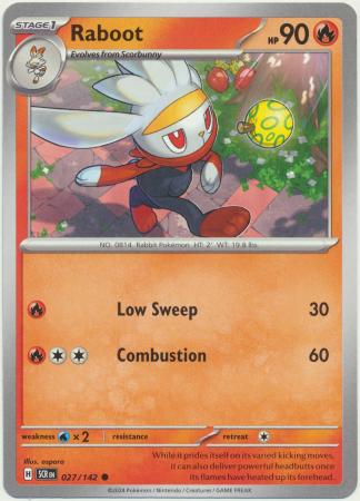 Scarlet & Violet: Stellar Crown : 027/142 - Raboot - Common