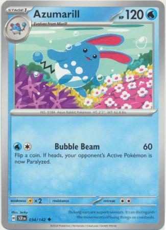 Scarlet & Violet: Stellar Crown : 034/142 - Azumarill - Uncommon