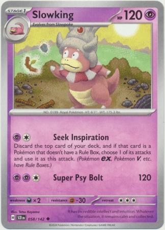 Scarlet & Violet: Stellar Crown : 058/142 - Slowking - Uncommon
