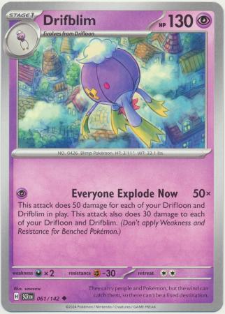 Scarlet & Violet: Stellar Crown : 061/142 - Drifblim - Uncommon