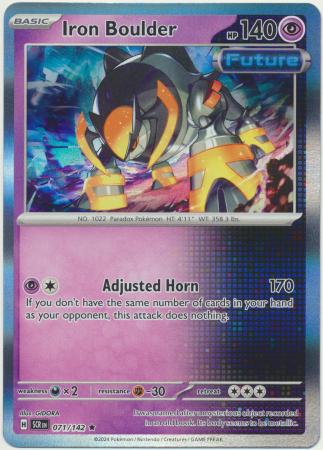 Scarlet & Violet: Stellar Crown : 071/142  - Iron Boulder - Holo Rare