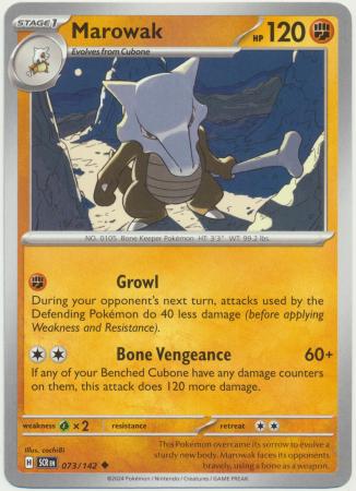 Scarlet & Violet: Stellar Crown : 073/142 - Marowak - Uncommon