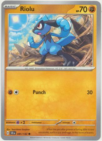 Scarlet & Violet: Stellar Crown : 081/142 - Riolu - Common