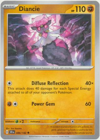 Scarlet & Violet: Stellar Crown : 086/142 - Diancie - Uncommon