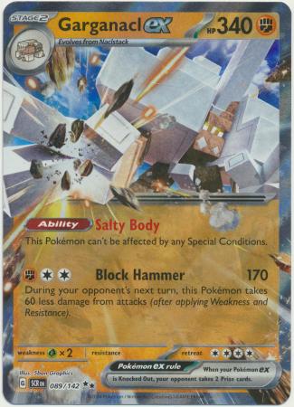 Scarlet & Violet: Stellar Crown :  089/142 - Garganacl ex - Ultra Rare