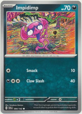 Scarlet & Violet: Stellar Crown : 094/142 - Impidimp - Common