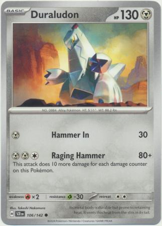 Scarlet & Violet: Stellar Crown : 106/142 - Duraludon - Common