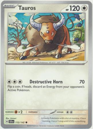 Scarlet & Violet: Stellar Crown : 112/142 - Tauros - Common