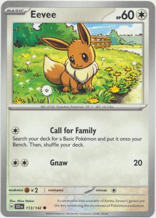 Scarlet & Violet: Stellar Crown : 113/142 - Eevee - Common