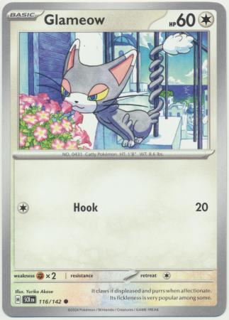 Scarlet & Violet: Stellar Crown : 116/142 - Glameow - Common