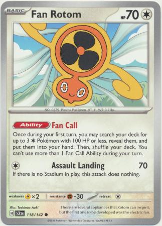 Scarlet & Violet: Stellar Crown : 118/142 - Fan Rotom - Common