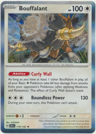 Scarlet & Violet: Stellar Crown : 119/142 - Bouffalant - Holo Rare