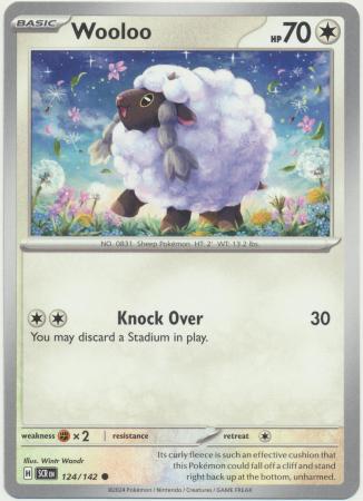 Scarlet & Violet: Stellar Crown : 124/142 - Wooloo - Common