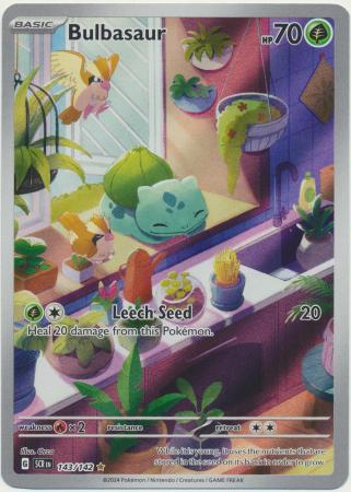 Scarlet & Violet: Stellar Crown : 143/142 - Bulbasaur - Illustration Rare