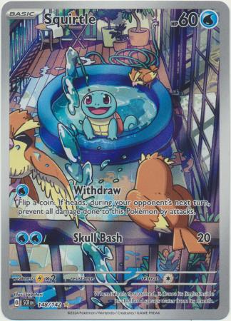 Scarlet & Violet: Stellar Crown : 148/142 - Squirtle - Illustration Rare