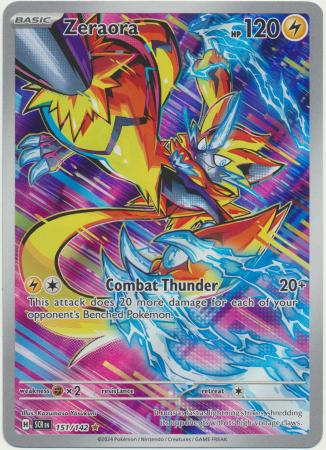 Scarlet & Violet: Stellar Crown : 151/142 - Zeraora - Illustration Rare
