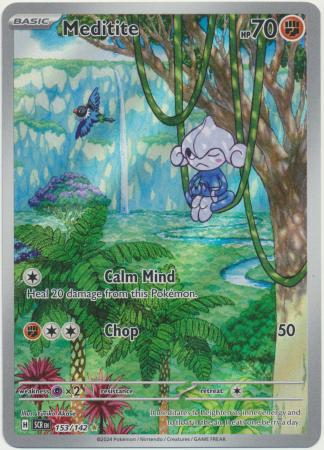 Scarlet & Violet: Stellar Crown : 153/142 - Meditite - Illustration Rare